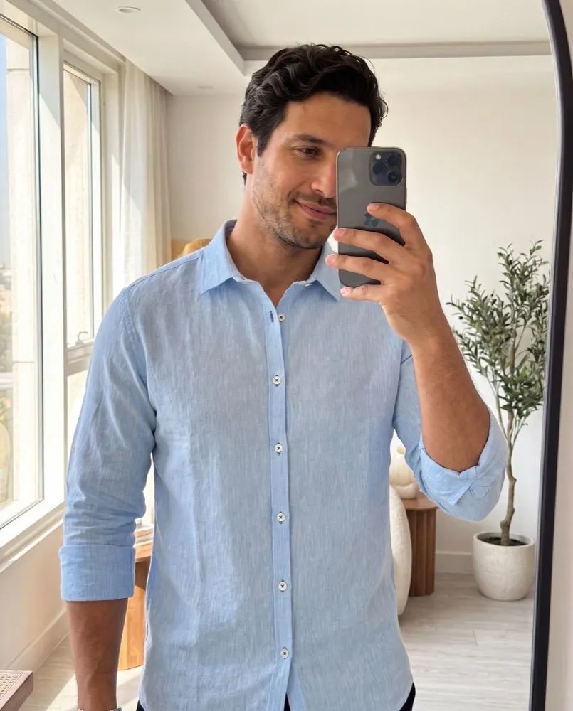 Style selfie miroir généré, prêt pour les réseaux sociaux