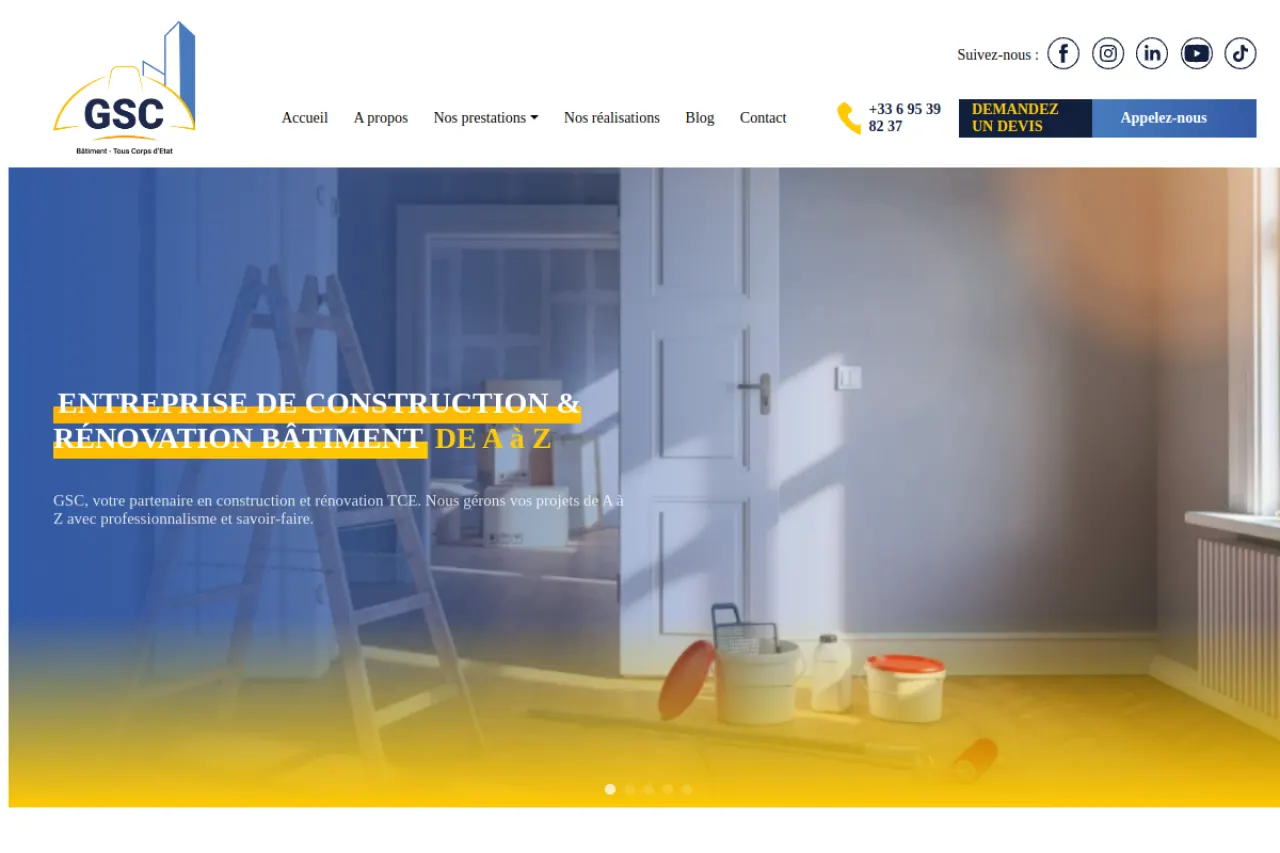 Site La GSC — construction